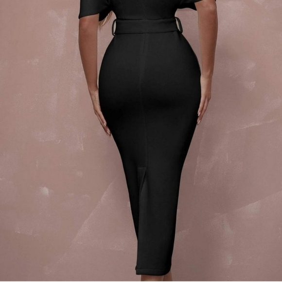 Black Chic Womens bodycon Dress - Picture 3 of 5